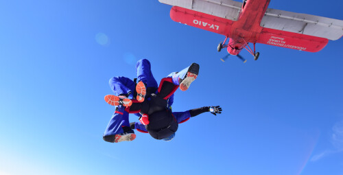 Прыжок с парашютом в тандеме с инструктором  Шаули ( Литва) #2