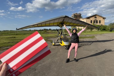 Lidojums ar deltaplānu virs Rīgas + FOTO (10 min.)