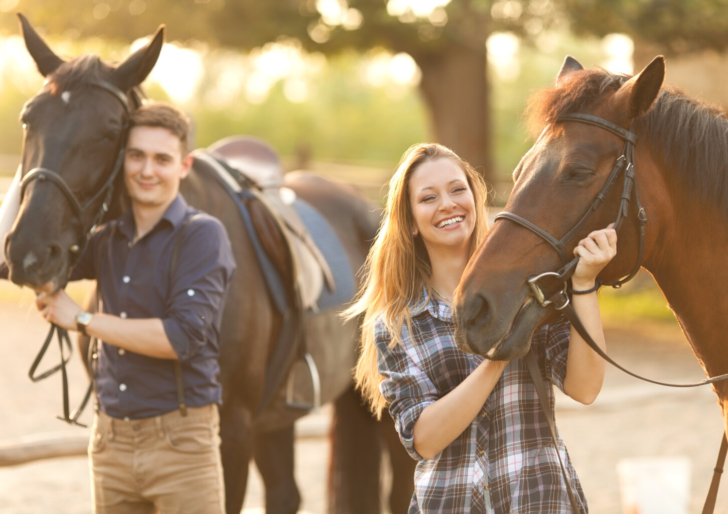 Прекрасная прогулка на лошадях в группе (2 перс., 1 ч)