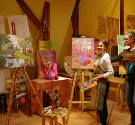 Урок живописи и рисования в студии Терезы Заке (1 перс., 2,5ч, Рига)