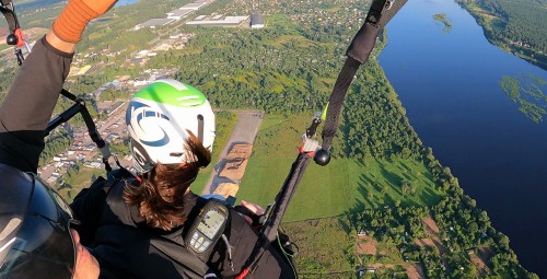 Полет на параплане в тандеме с инструктором (Рига/Екабпилс)