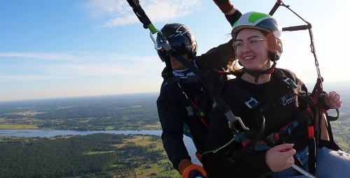 Полет на параплане в тандеме с инструктором (Рига/Екабпилс)