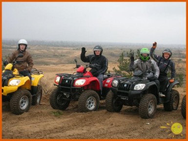 brauciens ar kvadraciklu (2 pers./30 min.) 