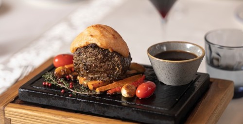 Restorāna Zilā Govs apmeklējums Vecrīgā