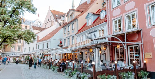 Restorāna Zilā Govs apmeklējums Vecrīgā