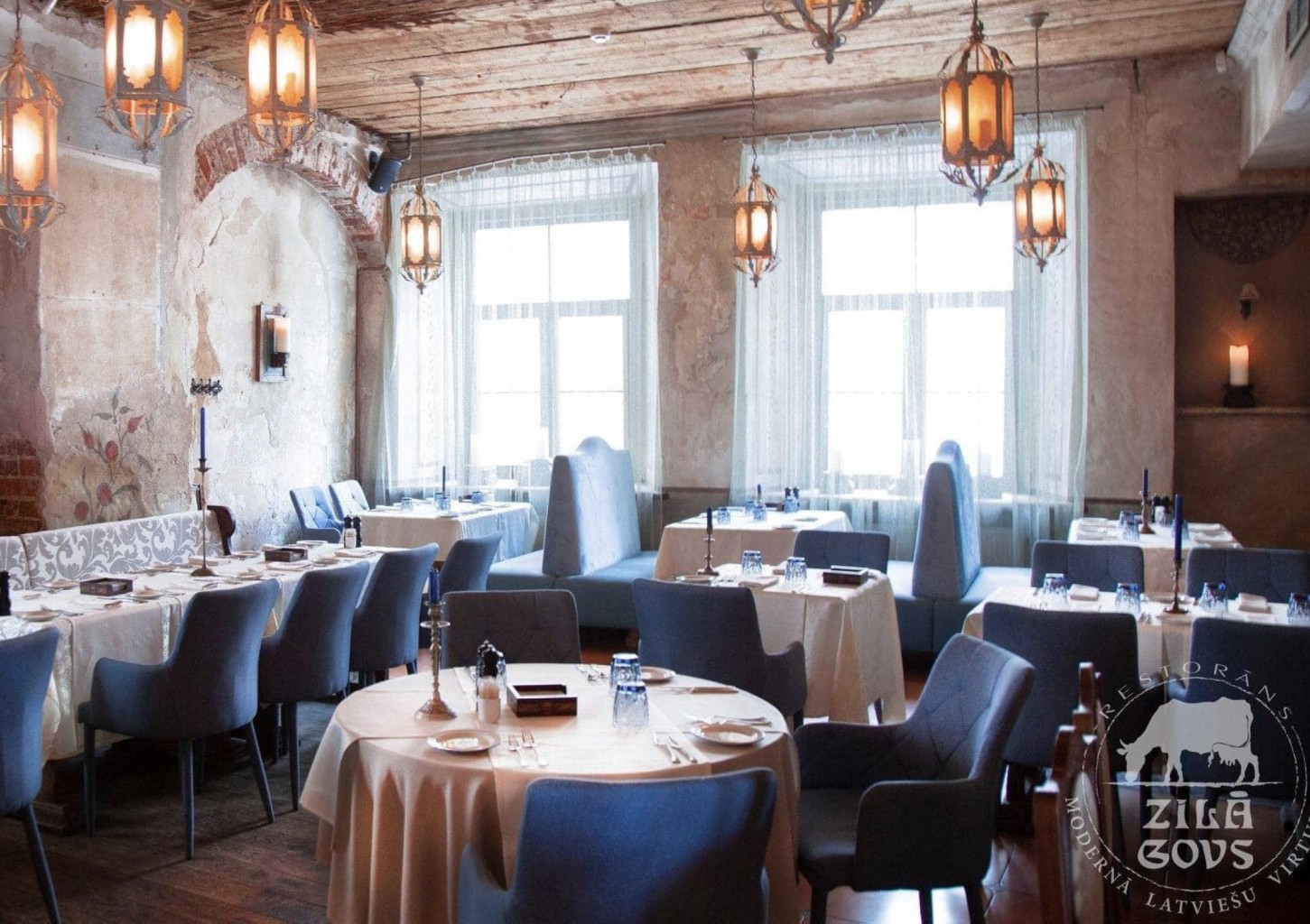 Restorāna Zilā Govs apmeklējums Vecrīgā