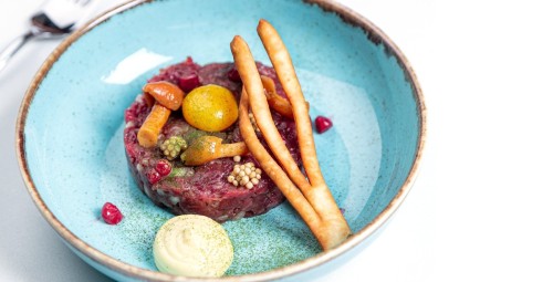 Restorāna Zilā Govs apmeklējums Vecrīgā