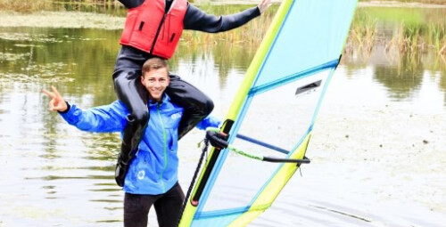 Обучение виндсерфингу вместе с чемпионом Латвии #1