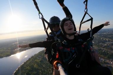 Tandēma lidojums ar paraplānu + VIDEO (Rīga/Jēkabpils)