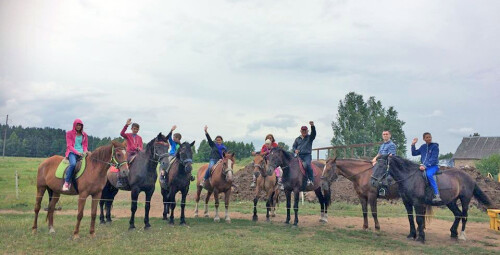 Катание на лошадях вместе с друзьями Кекавский край #5