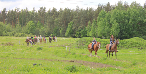 Катание на лошадях вместе с друзьями Кекавский край #7
