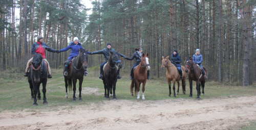Катание на лошадях вместе с друзьями Кекавский край #9