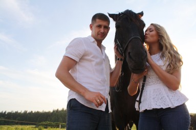 Romantiska izjāde ar zirgu diviem un fotosesija Ķekavas novads #5