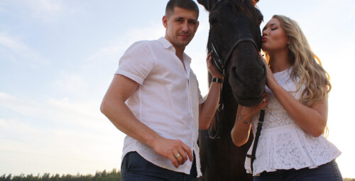 Романтическая прогулка на лошадях для двоих + фотосессия Кекавский край #5