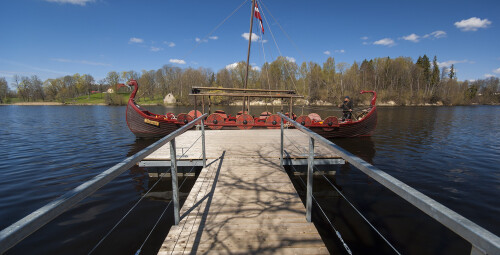 Прогулка по Даугаве на барже викингов (10 чел.) Pļaviņu novads #3