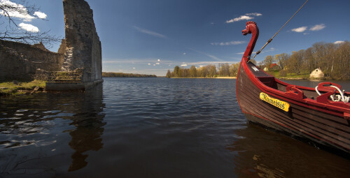 Прогулка по Даугаве на барже викингов (10 чел.) Pļaviņu novads #1