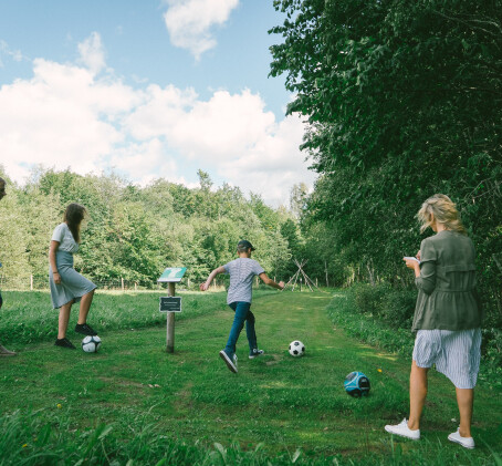 Игра в футбогольф в Сигулдском футбогольфном парке (2 взрослых + 2 детей)