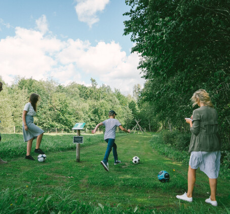 Futbolgolfa spēle Siguldas futbolgolfa parkā (2 pieaugušie + 2 bērni)