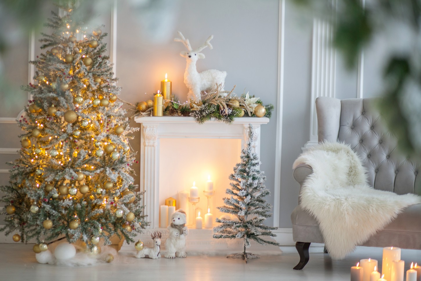 Ziemassvētku fotosesija ar tematiskām dekorācijām (1 stunda)