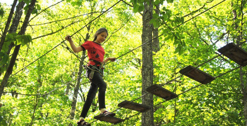 Kāpšanas takas pusaudzim Valgerannas Piedzīvojumu parkā #1