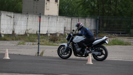 Пробное обучение езде на мотоцикле #4
