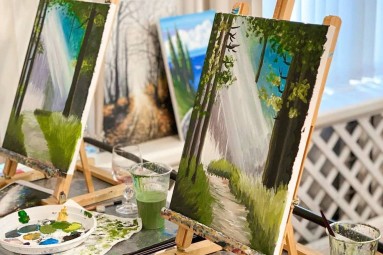 Мастер-класс по живописи от «Art & Wine» для двоих