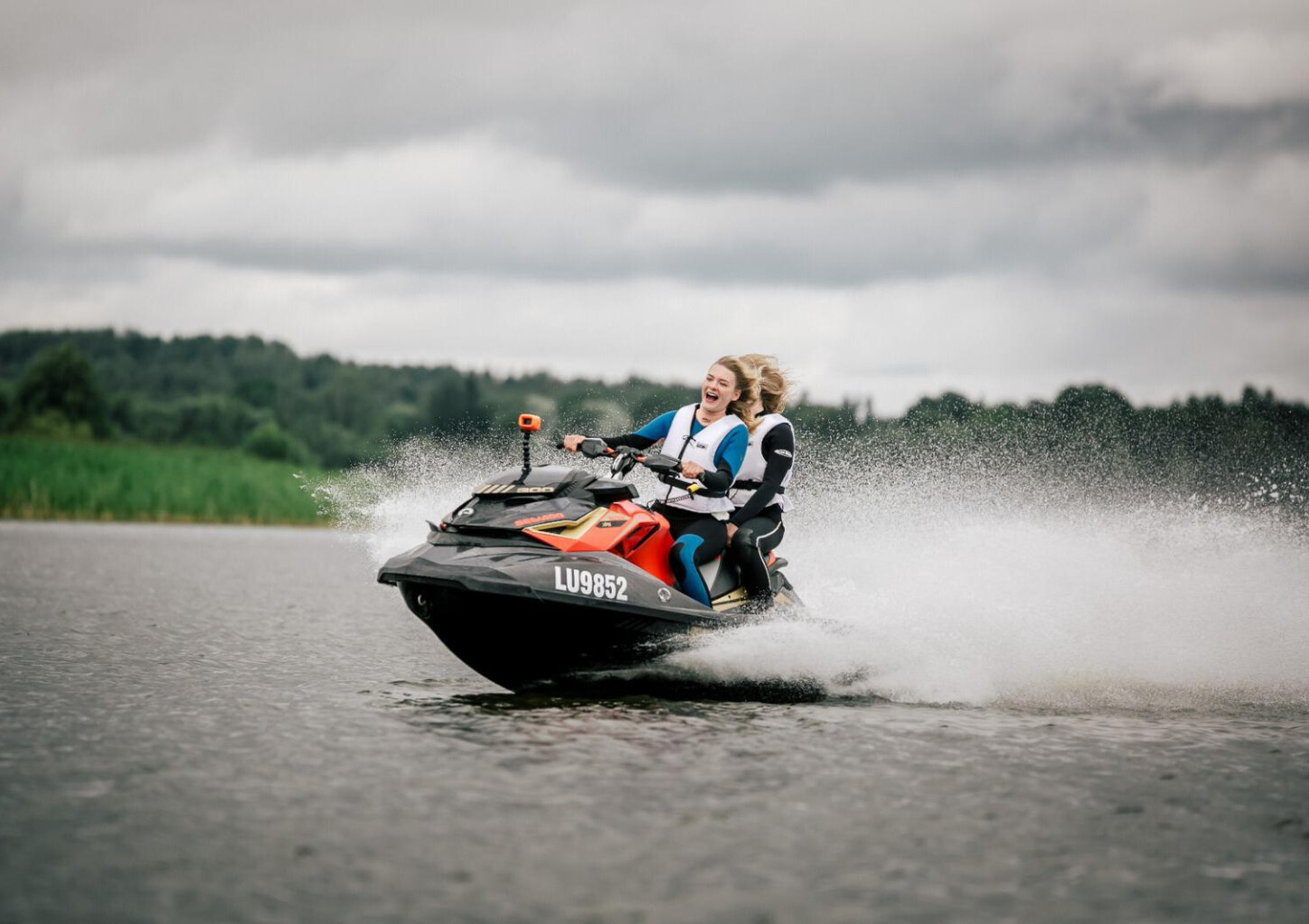 Поездка на водном мотоцикле от «Atpūta Ludzā» (10 мин.)