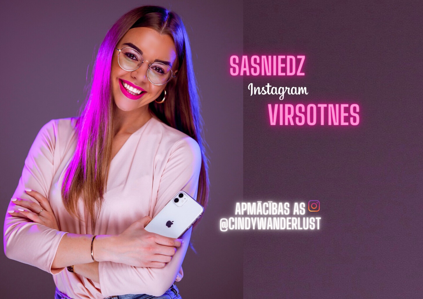 Instagram apmācības ar Sindiju Bokāni