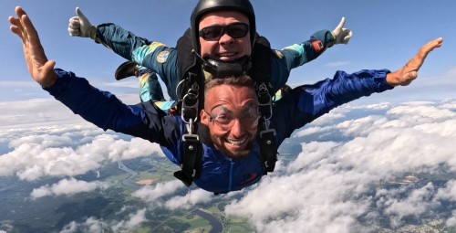 Прыжок с парашютом в тандеме в Латгалии