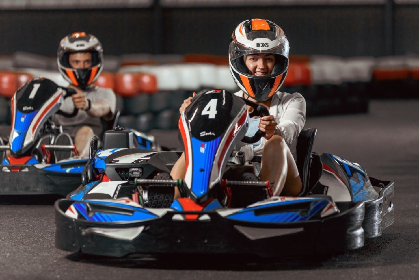 Brauciens ar kartingiem diviem – Biķernieku Kartinga halle