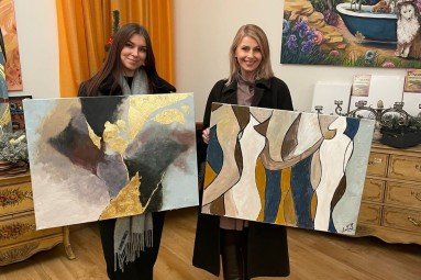 Interjera glezna vienai personai – Art&Wine meistarklase Rīgā