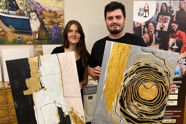 Interjera glezna vienai personai – Art&Wine meistarklase Rīgā