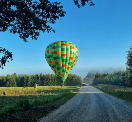 Особый полет на воздушном шаре в Латвии