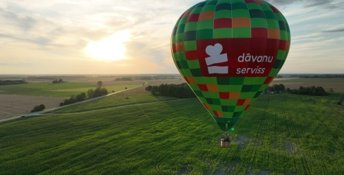 Īpašs lidojums ar gaisa balonu Latvijā