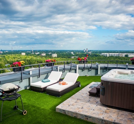Dienas atpūta penthouse apartementos ar SPA (P.-Pk.)