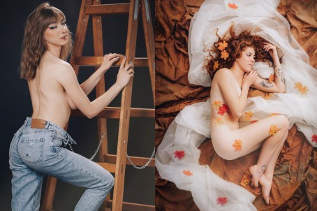 Арт-фотосессия в стиле NUDE в студии "Laba Fotostudija" в Риге