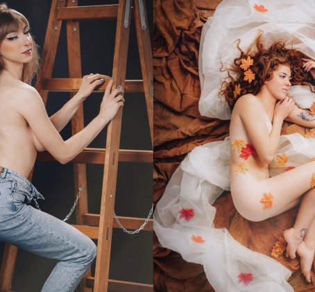 NUDE art fotosesija "Labā Fotostudija" studijā Rīgā