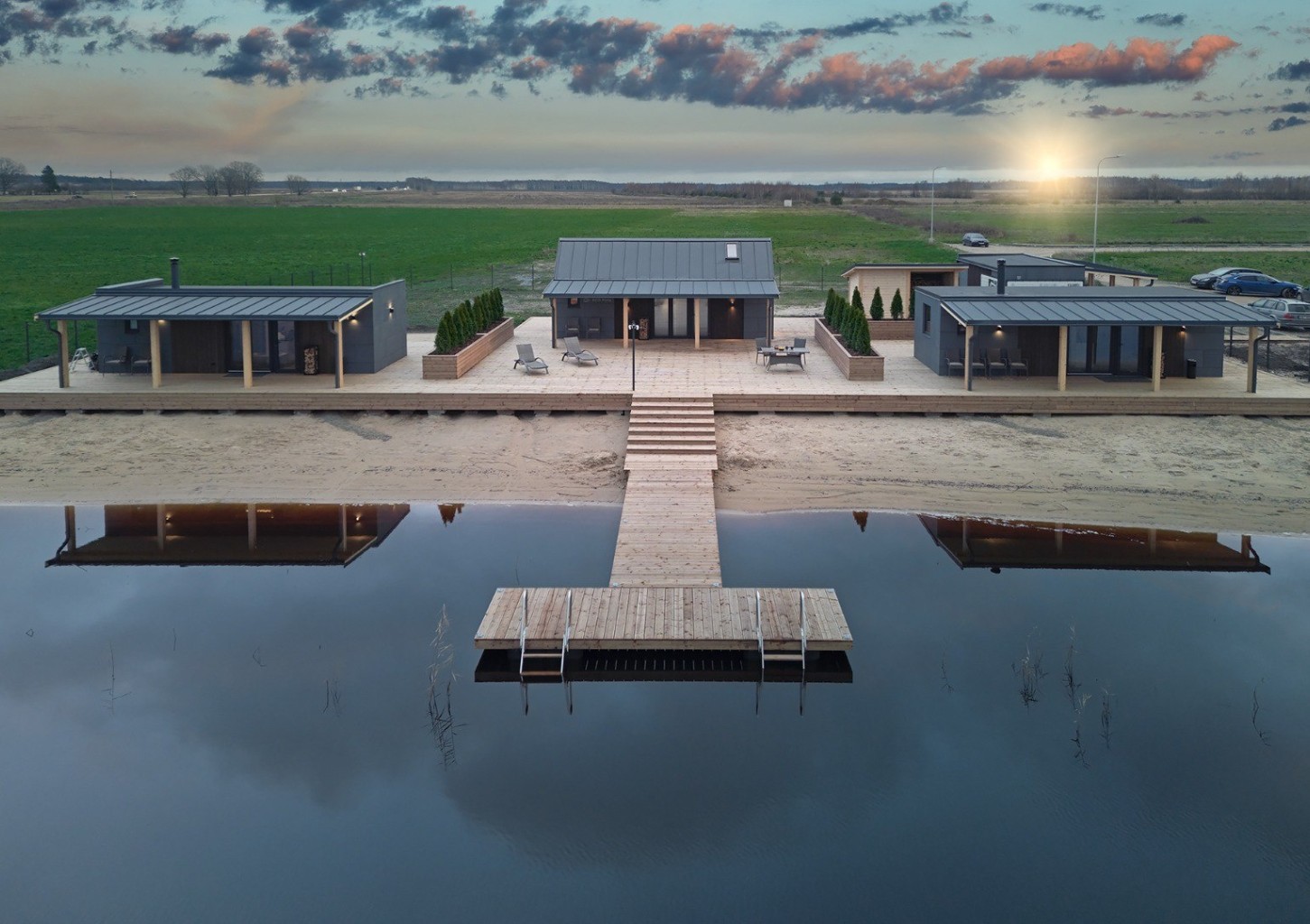 Отдых в бане "Ezermalas Pirts" недалеко от Риги для компании