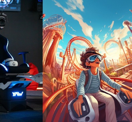 Brauciens ar amerikāņu kalniņu simulatoru