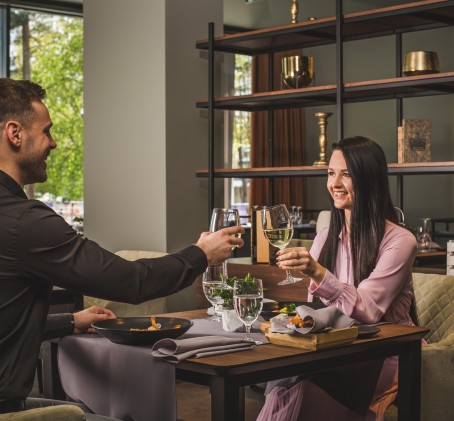 Романтический ужин из трех блюд в Jūrmala SPA Hotel для двоих