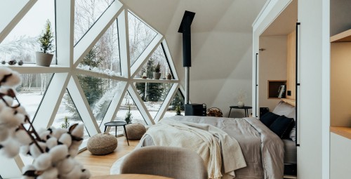 Отдых в панорамном шатре