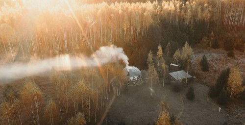 Отдых в панорамном шатре