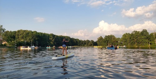 Аренда SUP-бордов в комплексе Рундальской водяной мельнице для двоих