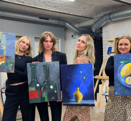 Мастер-класс по живописи от «Paint & Progress»