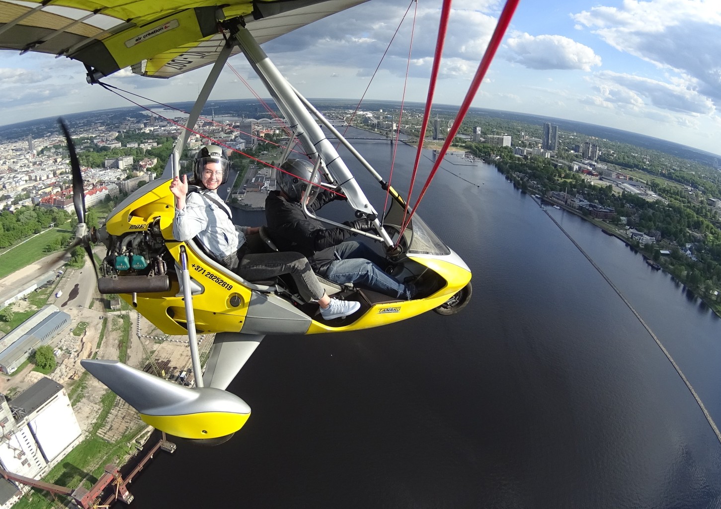 Полет на дельтаплане над Ригой + ФОТО, 15 мин.