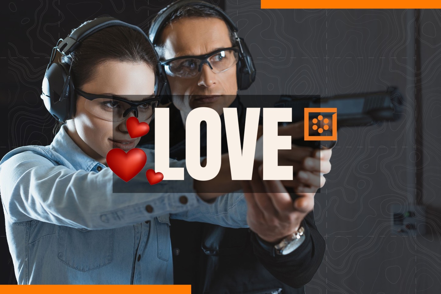 Стрельба для пары LOVE – 3 оружия, 15 выстрелов каждому