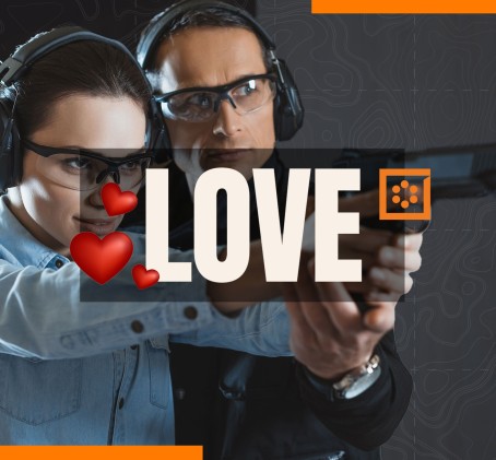 Стрельба для пары LOVE – 3 оружия, 15 выстрелов каждому