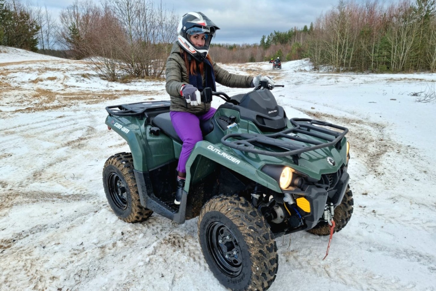 Izbauciens ar divvietīgu kvadraciklu – 3 st., 1-2 personām