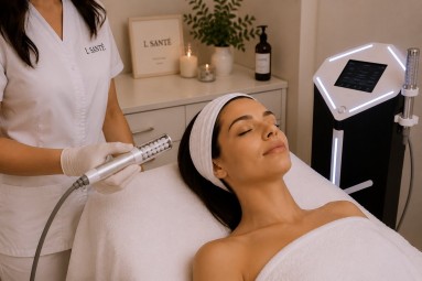 Sejas kontūru modelēšana un limfodrenāža L SANTE salonā Rīgā